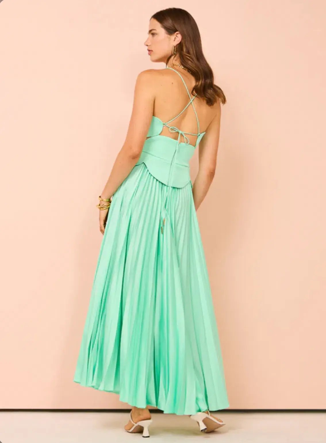 Acler Atholton Midi Dress in Arctic Mint Size 6 photo 3