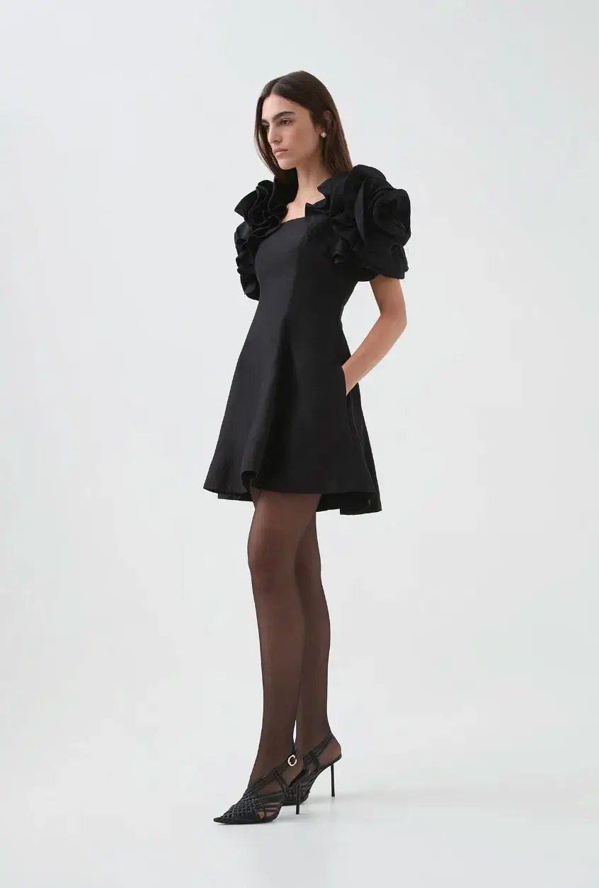 Aje Twyla Mini Dress in Black Size AU 8 photo 4
