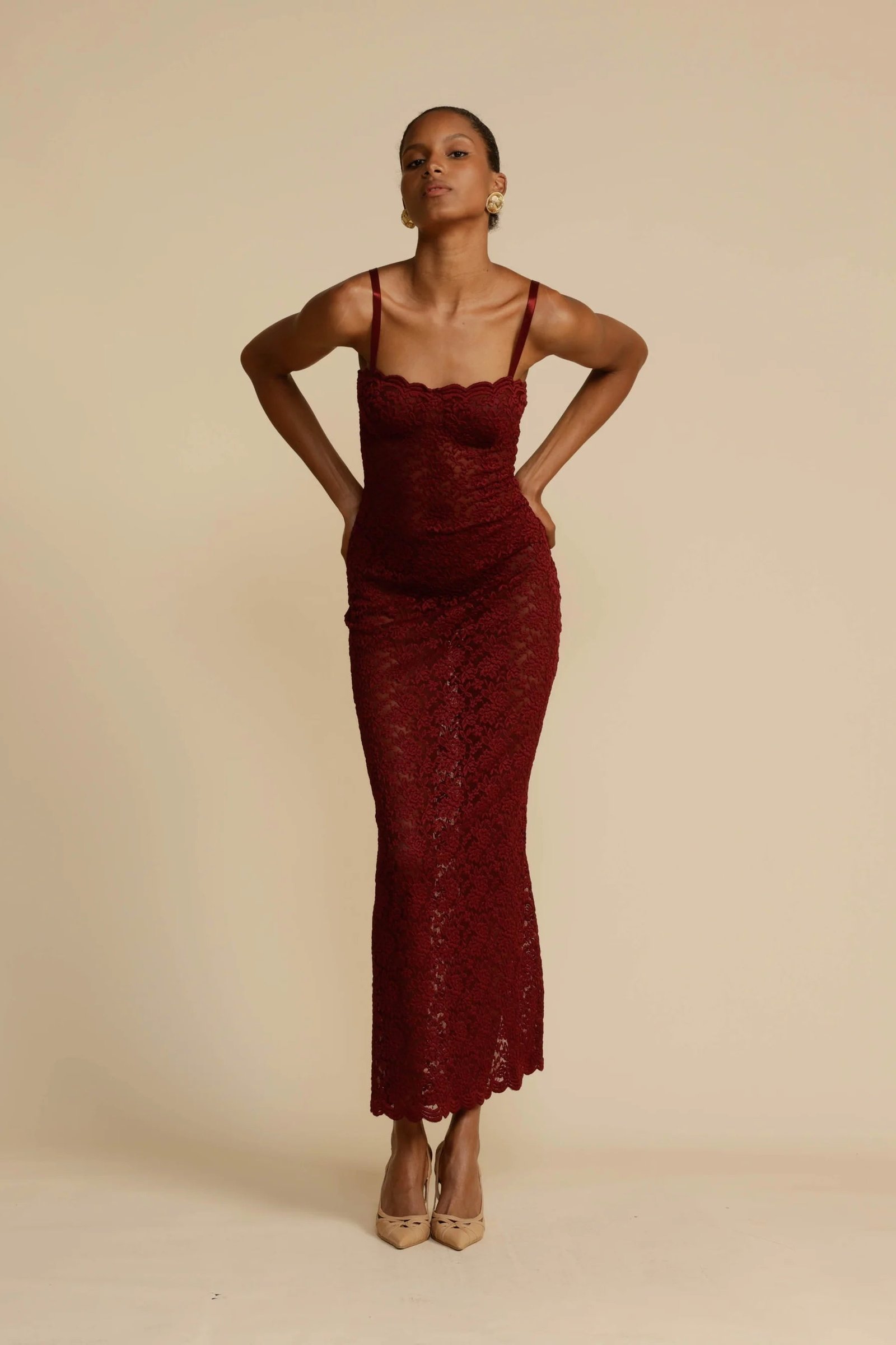 ARCINA ORI MARGOT DRESS - WINE photo 4