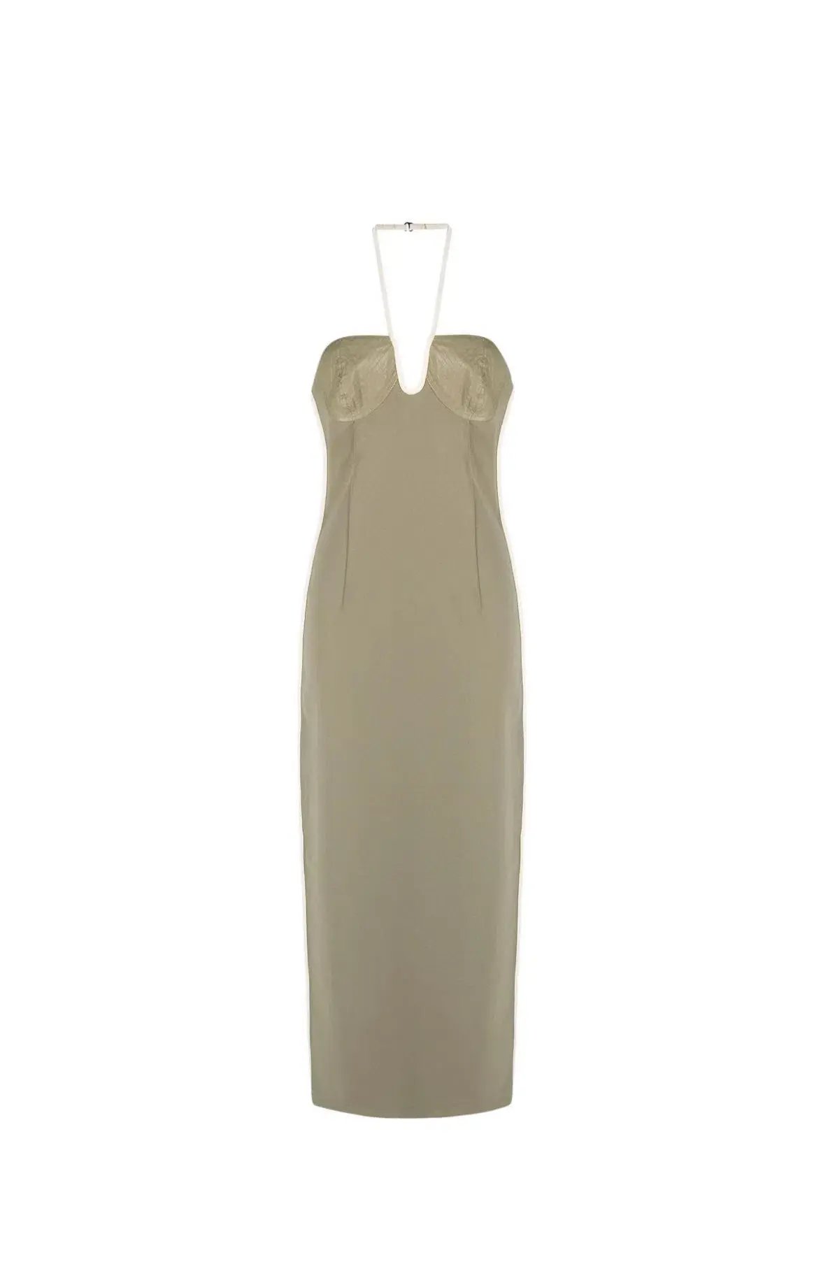 Paris Georgia Nassia Halter Dress Green Size S/ AU 8 photo 6