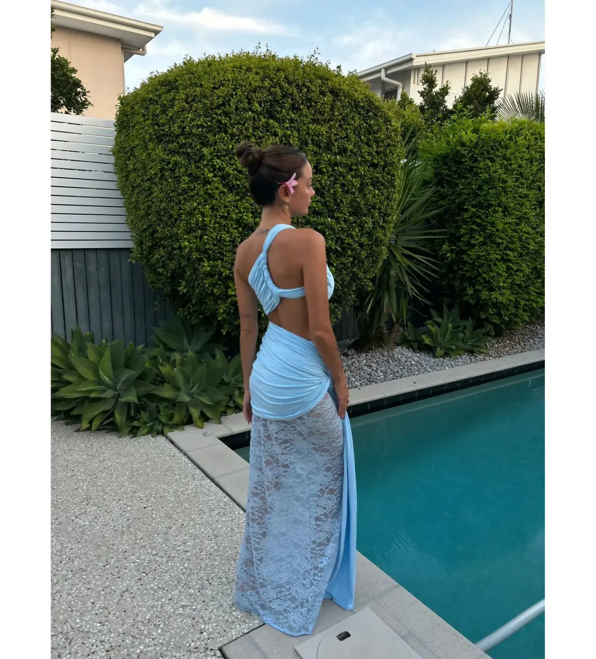 Deconduarte Paradiso Maxi Dress Baby Blue Size XS/AU 6 photo 4