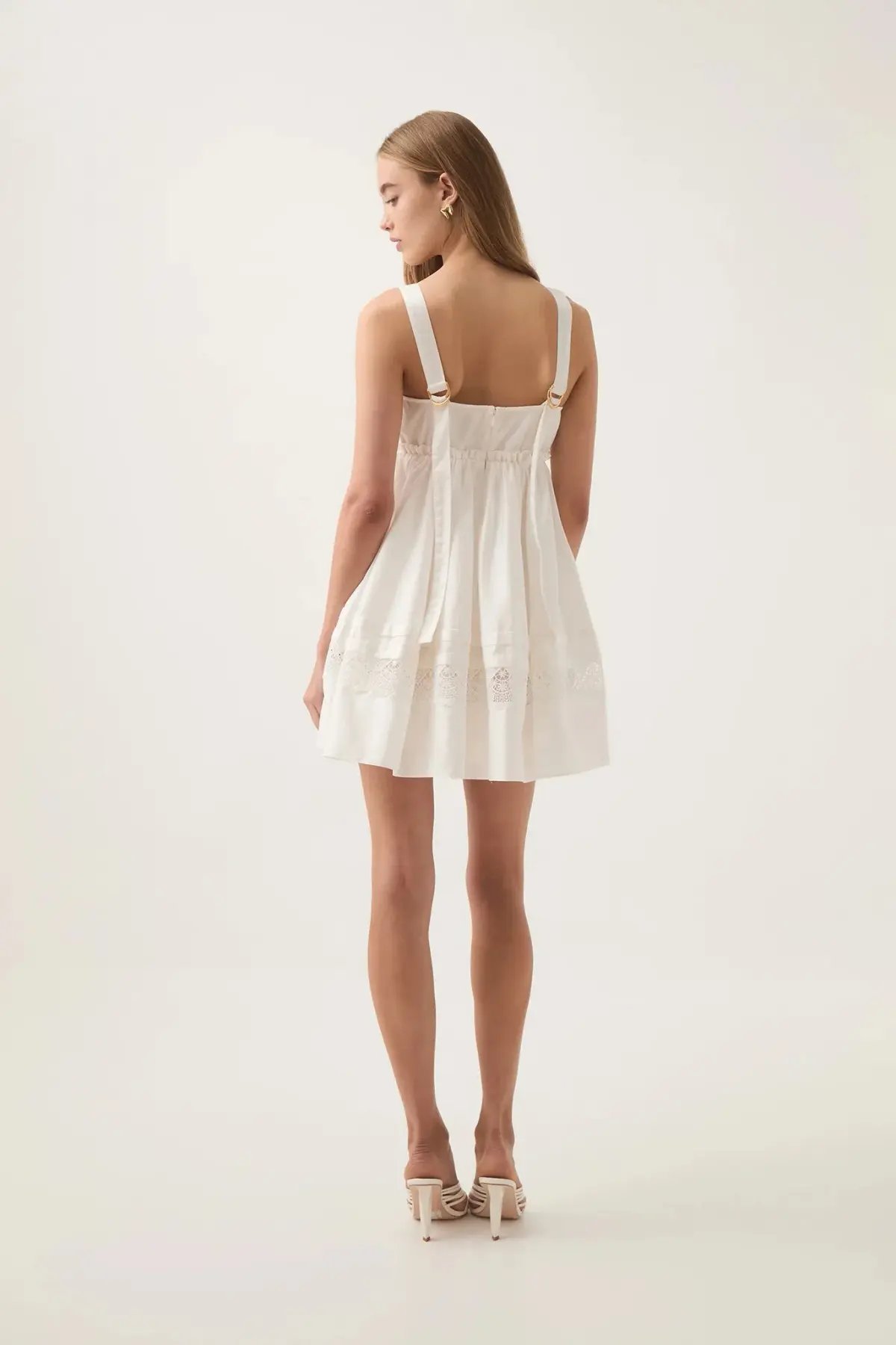 Aje Chant Mini Dress Ivory Size 8 photo 2