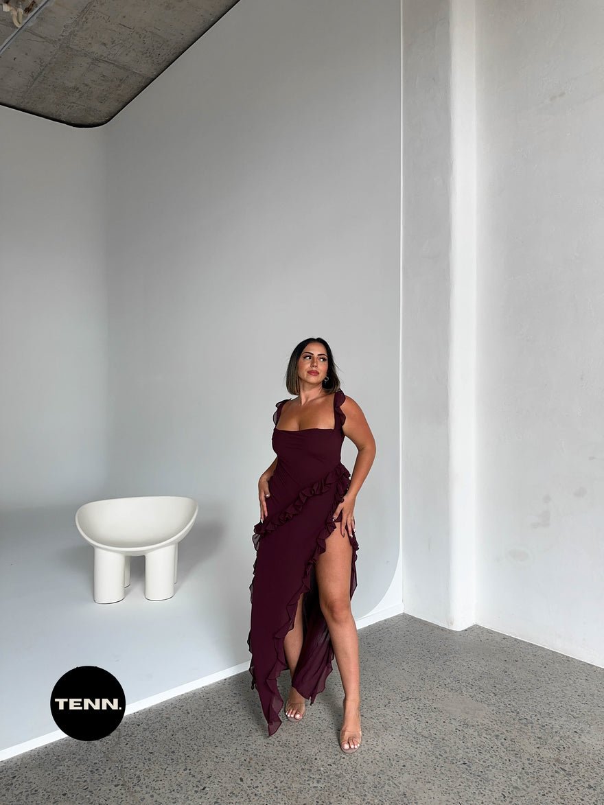 House of CB Ariela Dress - Mulberry photo 2