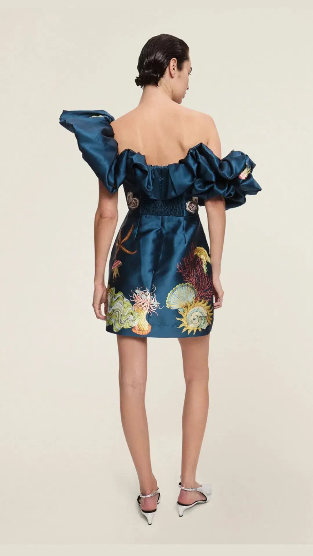 Alemais Dorian Mini Dress Blue Size 12 photo 3