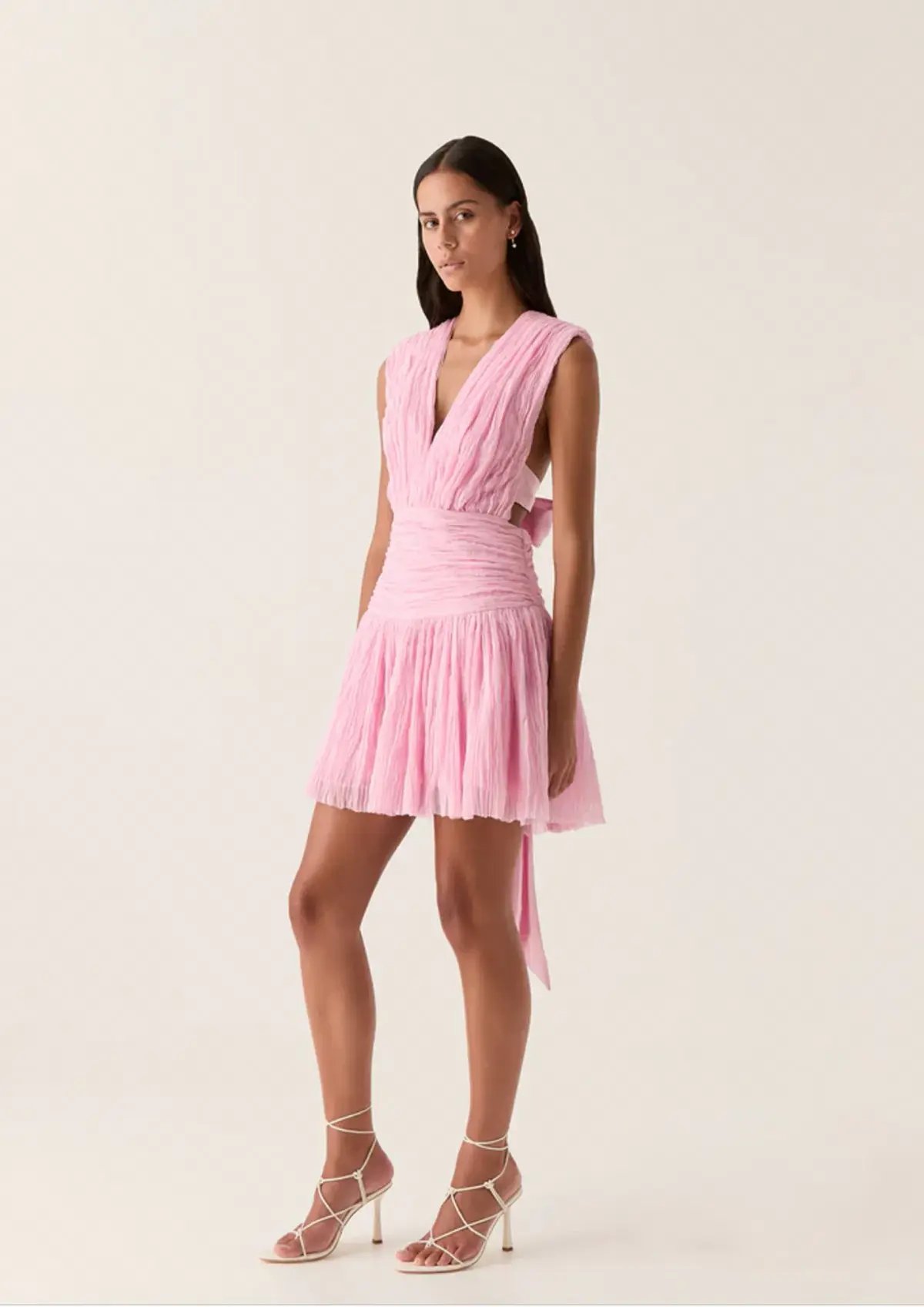 Aje Escapist Mini Dress Pink Size 6 photo 2
