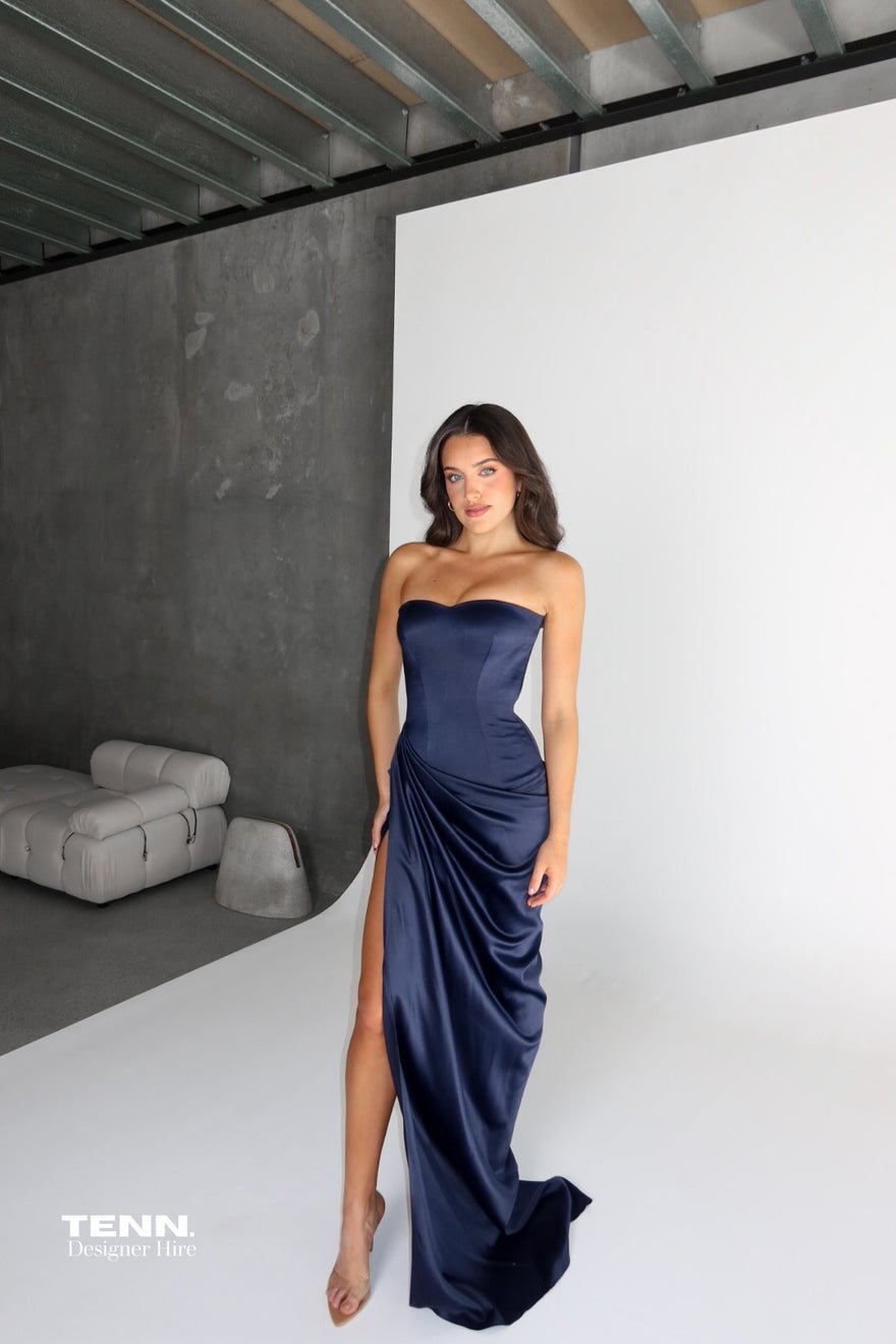 Lia Stublla x TENN Bianca gown - Navy photo 2