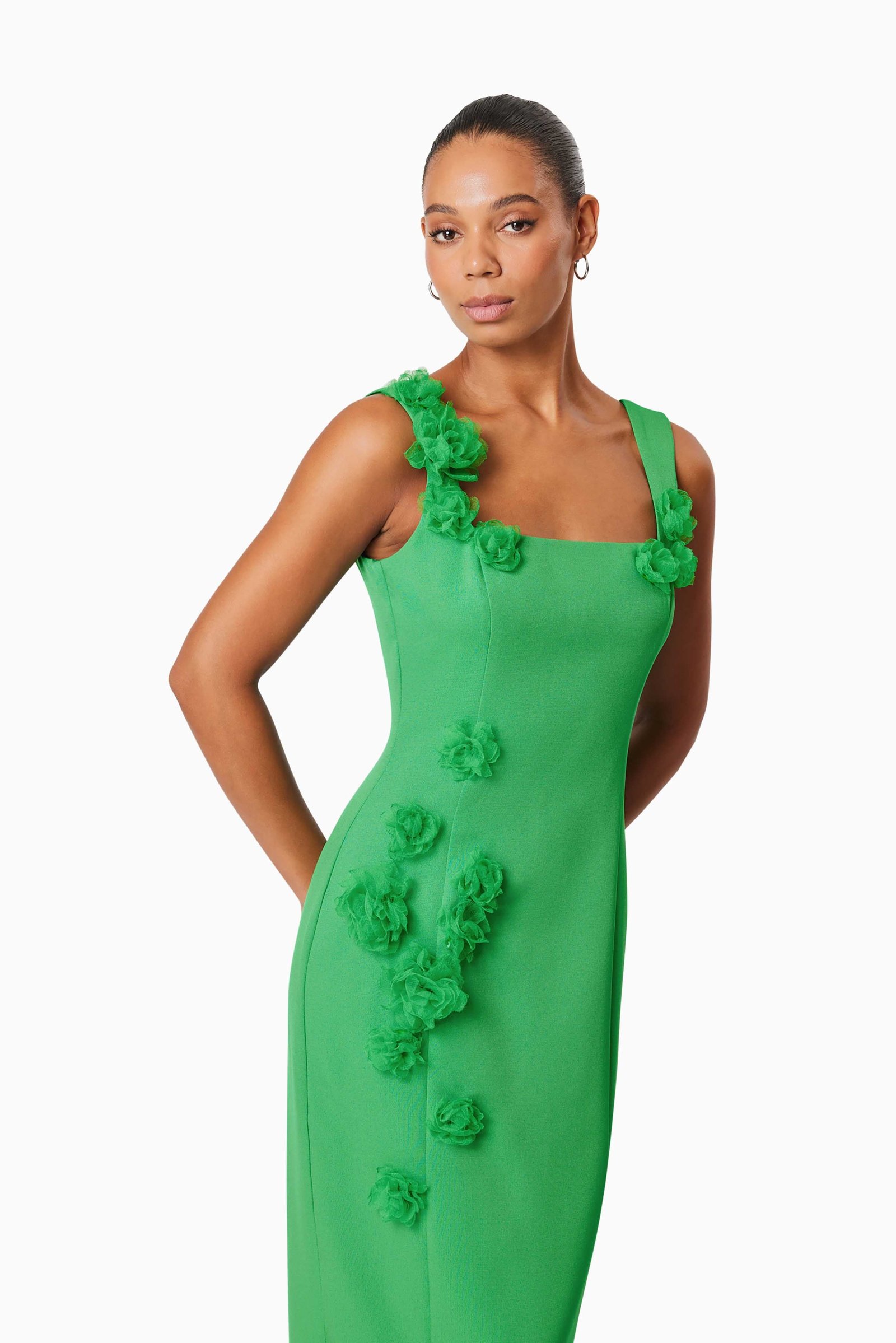 ELLIATT VALERIA MIDI DRESS - GREEN photo 4