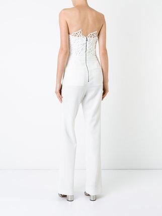 Rebecca Vallance Sophia Lace Jumpsuit in Ivory size 10 photo 3