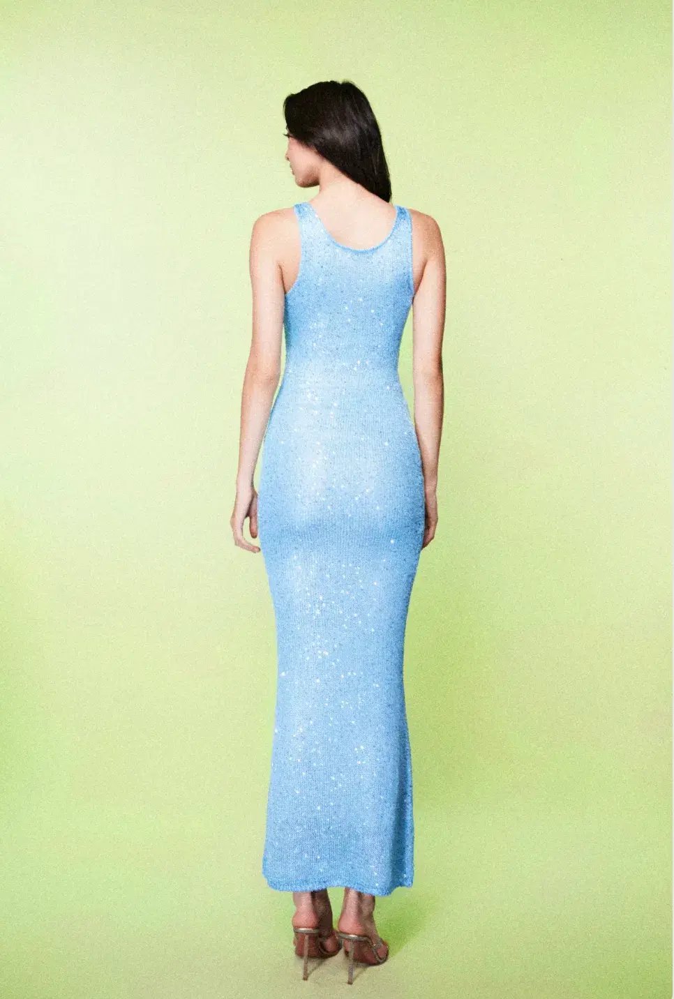 Asta Resort Ana Maxi Dress Blue Sequin Size XS/ AU 6 photo 4
