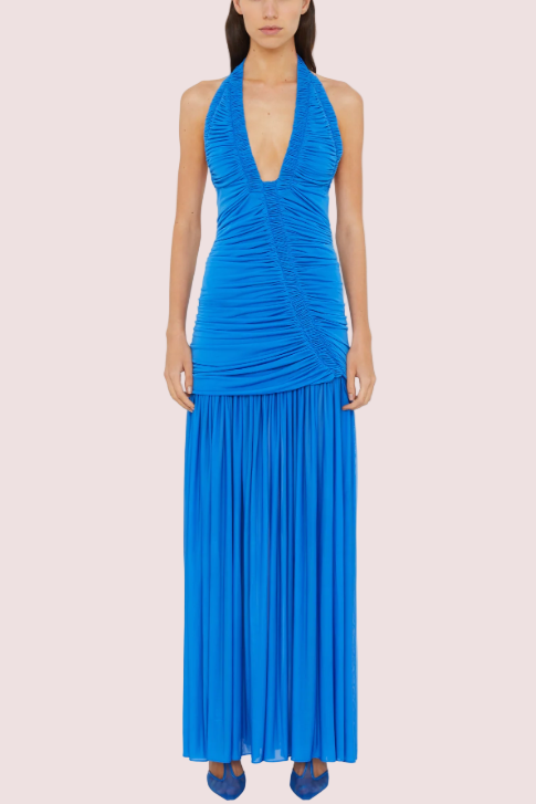Christopher Esber Orion Gown Lapis Blue photo 3