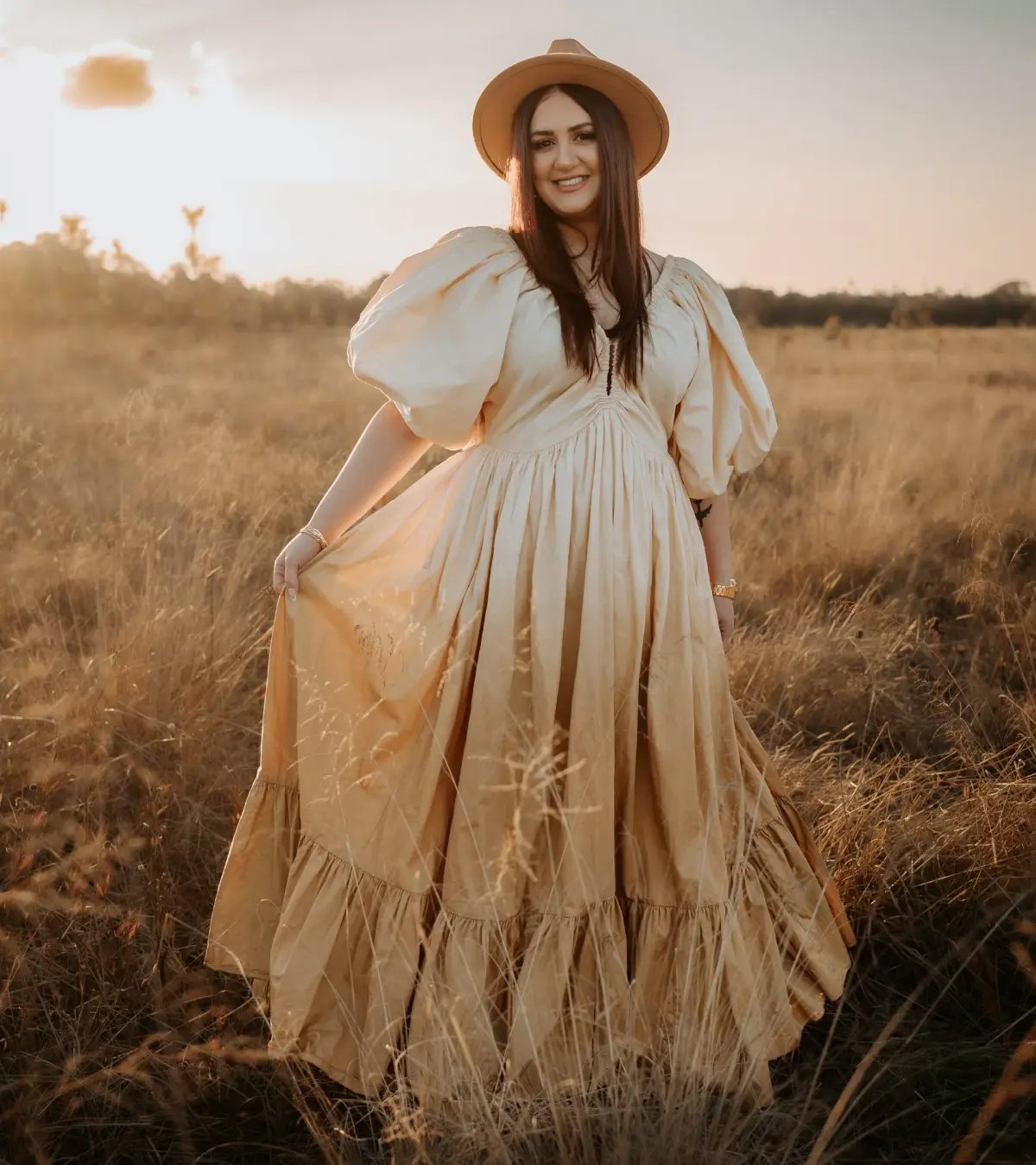 Rooh Collective Birthday Gown in Sun Ombre Size 10 photo 3