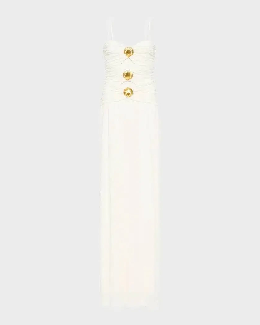 Rebecca Vallance Guinevere Cut Out Slip Gown Ivory Size 14 photo 8