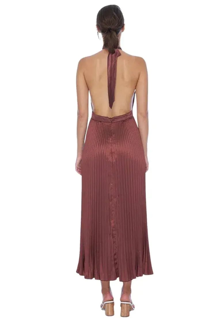 Natalie Rolt Elodie  Mini Silk Brown Size 6 photo 13