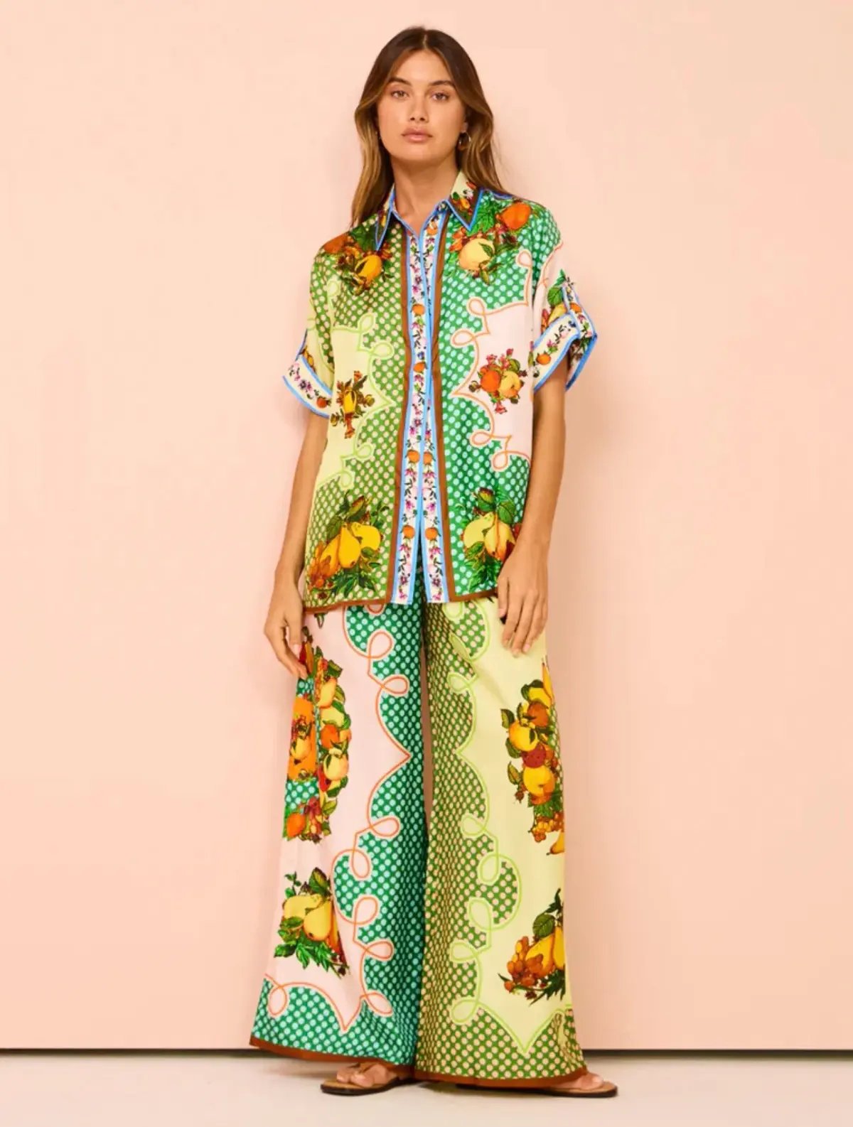 Alemais   Lemonis Silk Shirt (Size 6) & pants (Size 8) photo 3