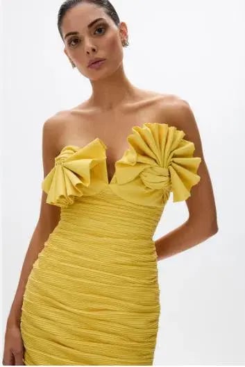 Rachel Gilbert Jensen Dress in Primrose Size 8 photo 2