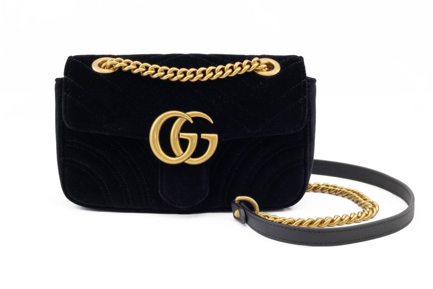 Gucci GG Marmont Black Velvet photo 3