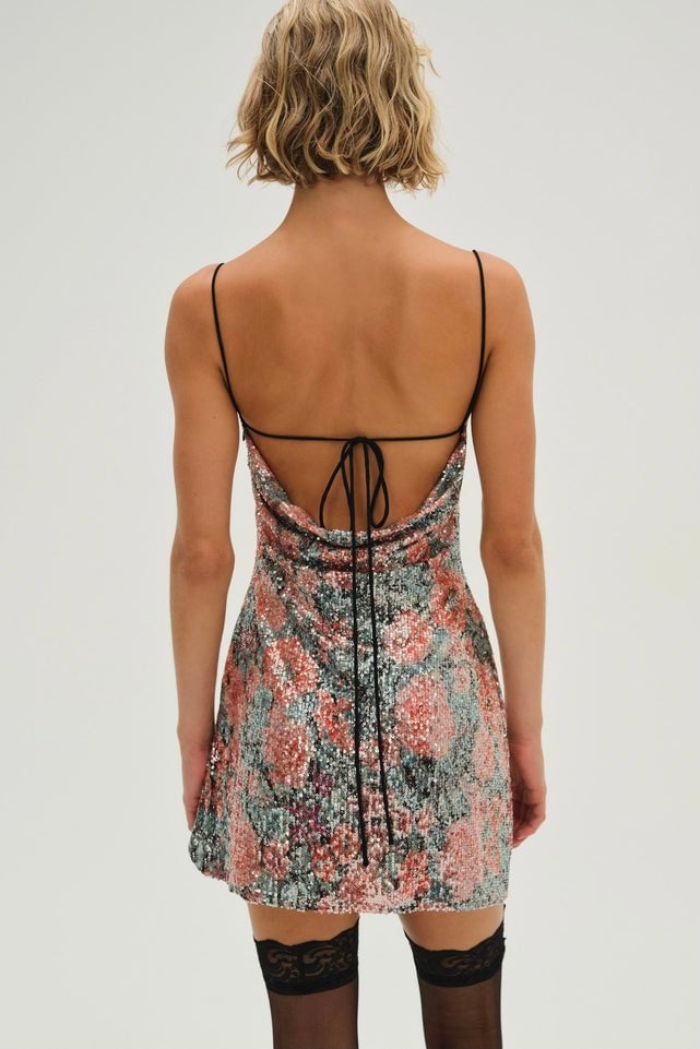 FOR LOVE & LEMONS LADONNA MINI DRESS - MULTI photo 3