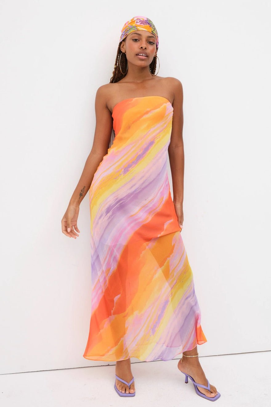 For Love and Lemons Vista Maxi Dress - Multi photo 4