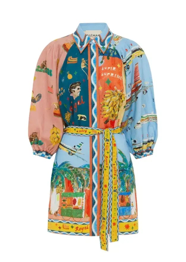 Alemais All Aboard Mini Shirt Dress Size 12 photo 3