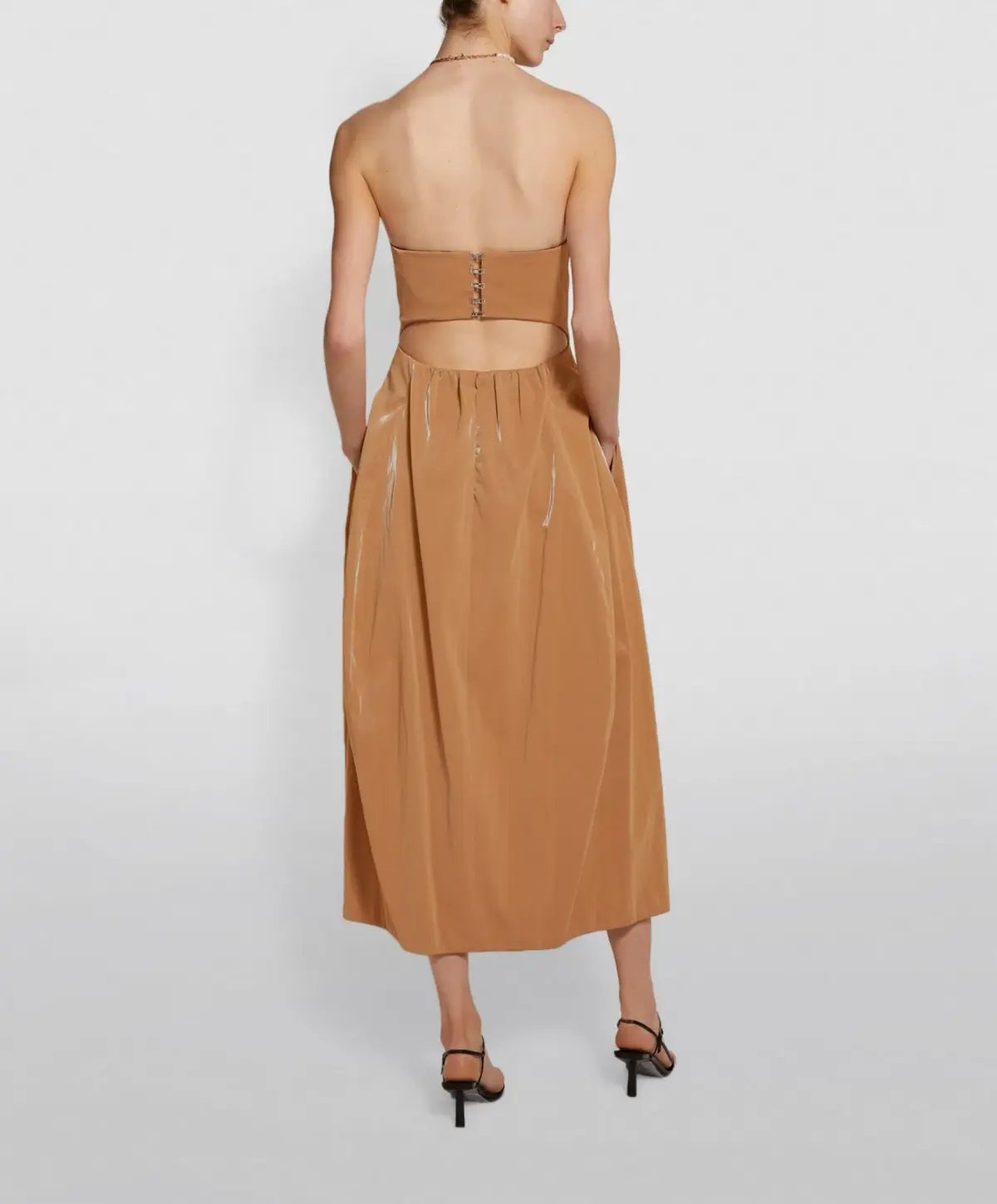 Camilla & Marc Alexie Midi Dress in Tan Size 8 photo 2