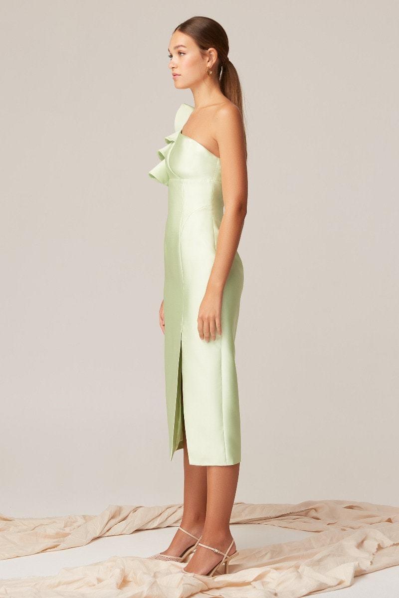 Keepsake The Label Lightening Midi Dress Green Size 8 photo 3
