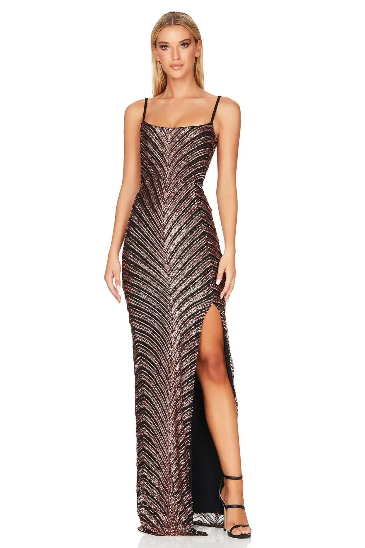 Nookie Zahara Gown in Bronze/Black Size XS / AU 6 photo 4
