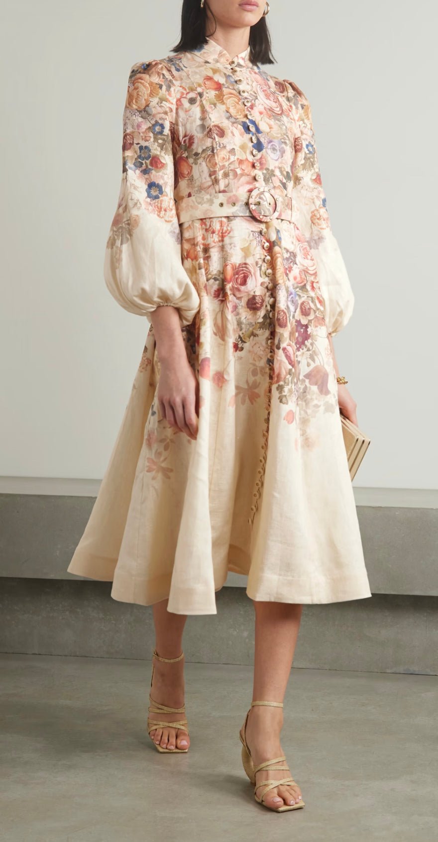 Zimmermann Luminosity Buttoned Midi Dress photo 3