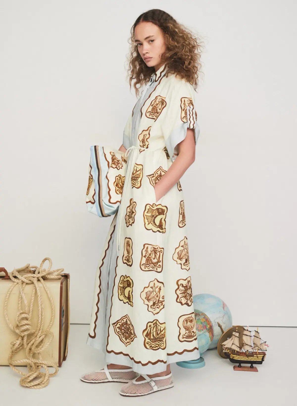 Alemais Relic Shirt Dress Print Size 12 photo 2