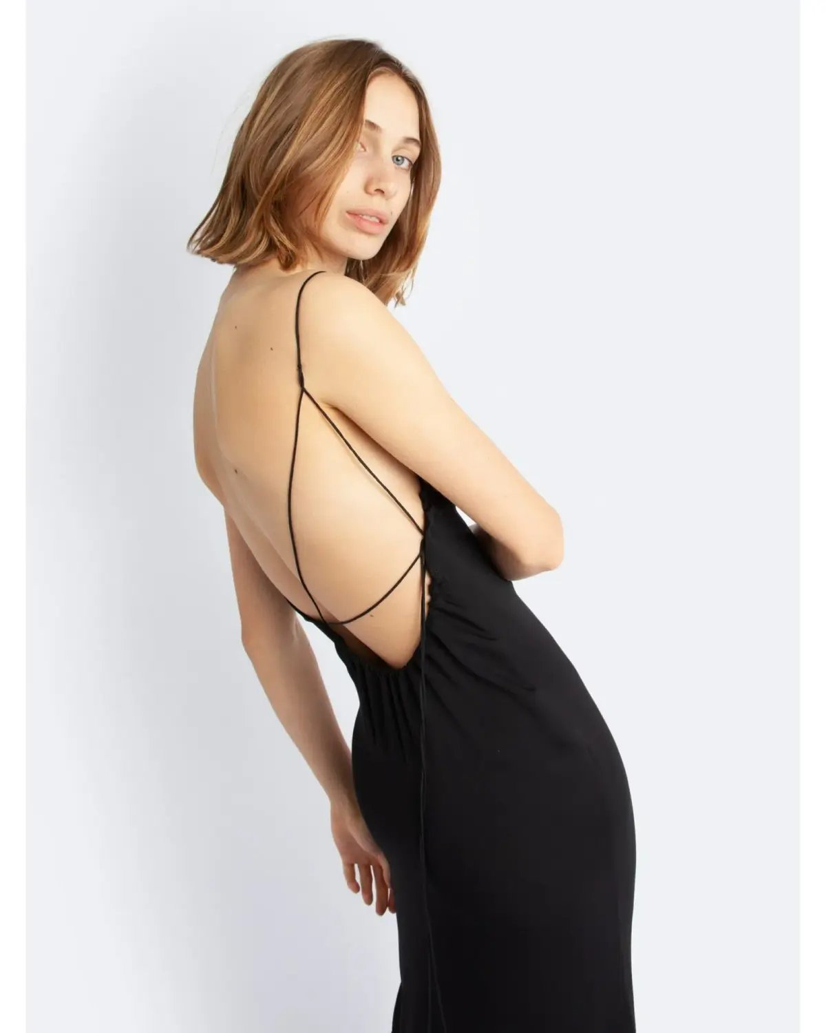Christopher Esber Yrjo Backless Tie Midi Dress Black Size AU 8 photo 4