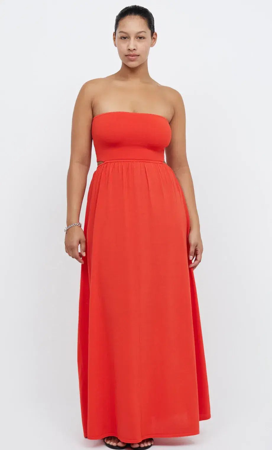 Bec & Bridge Miranda Knit Dress Fire Orange Size 8 photo 2
