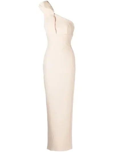 Rachel Gilbert Miche Maxi Gown Cream Size 6 photo 5