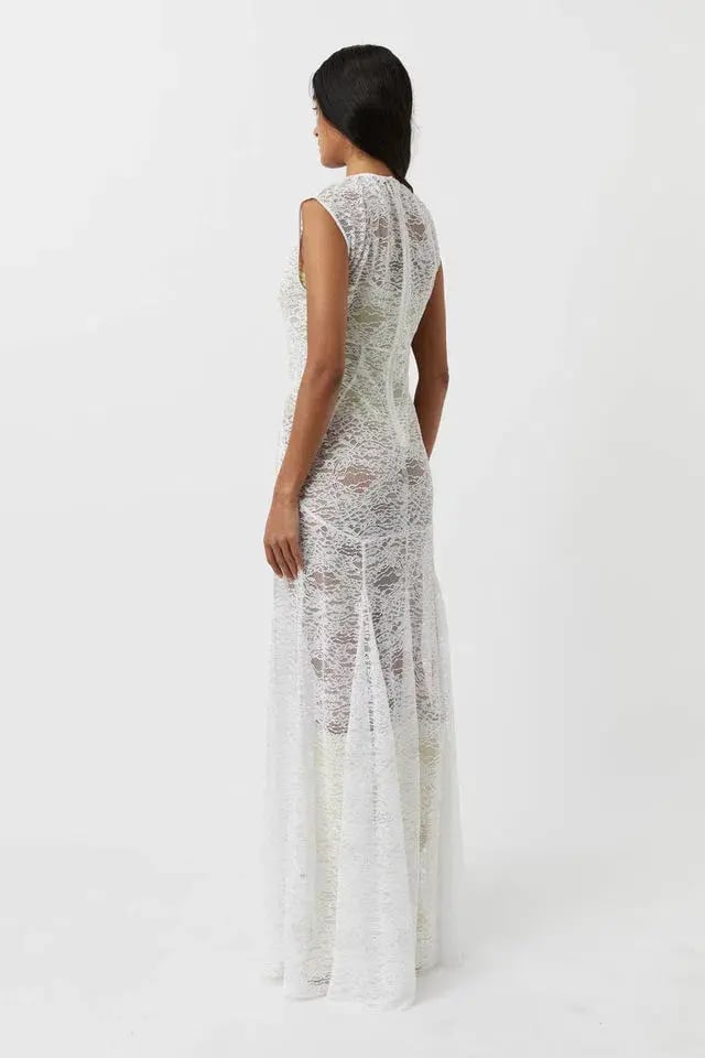 Camilla Marc Angelo Lace Dress White Size 6 photo 3