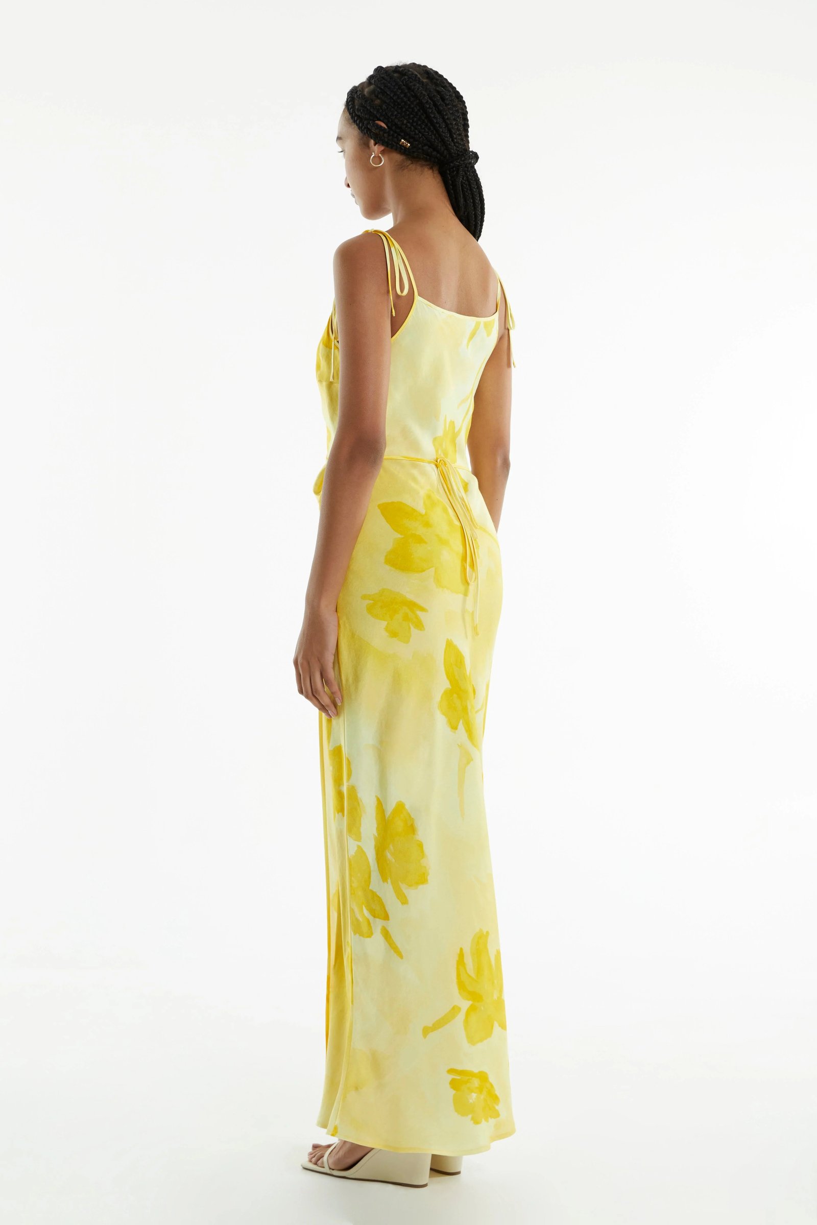 THIRD FORM WILD FLOWER WRAP MAXI SLIP DRESS - FLORAL photo 7