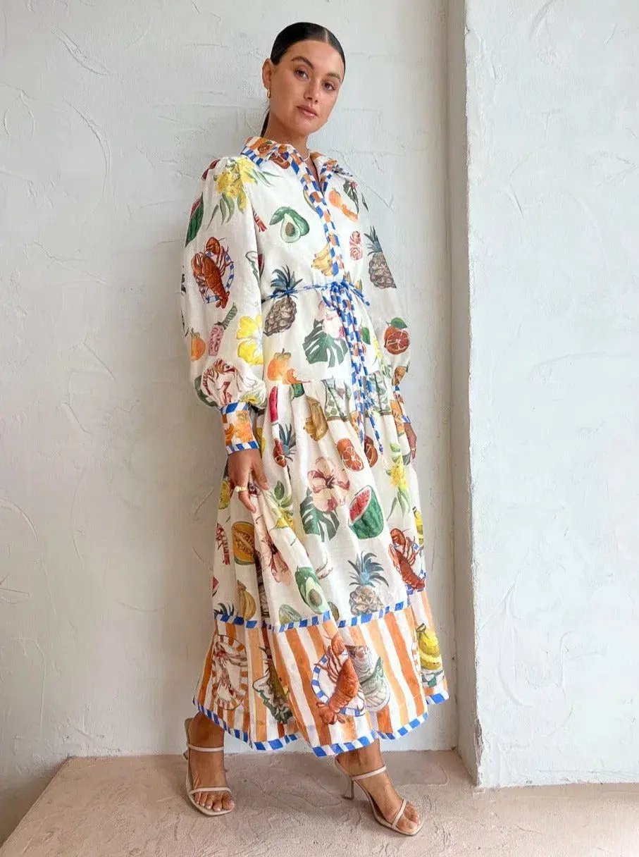 Alemais Theo Shirtdress Print Size 14 photo 2