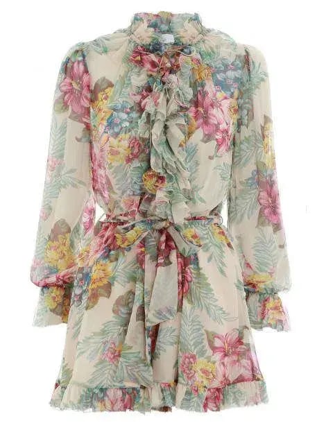 Zimmermann Kali Playsuit Floral Size 0 / AU 8 photo 2