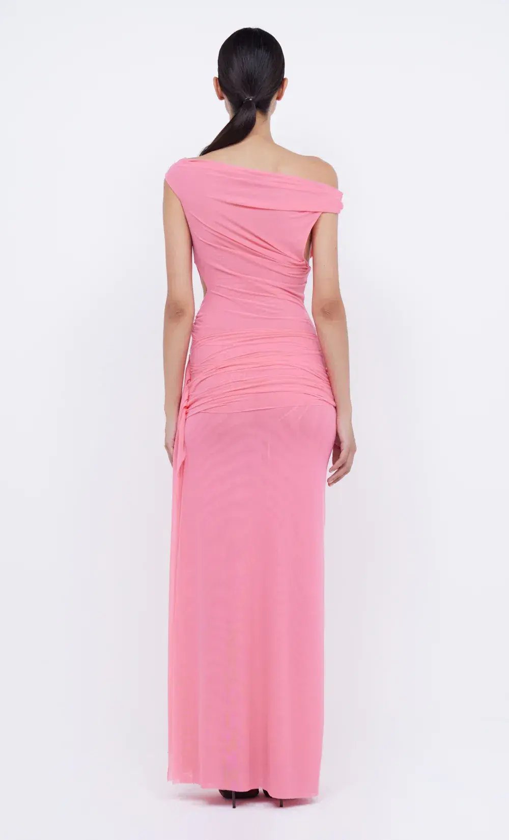 Bec & Bridge Kailani Asym Dress Grapefruit Pink Size 6 photo 5