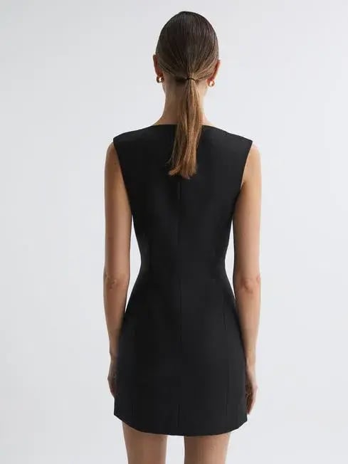 Anna Quan Lia Dress Black Ink Size 8 photo 4
