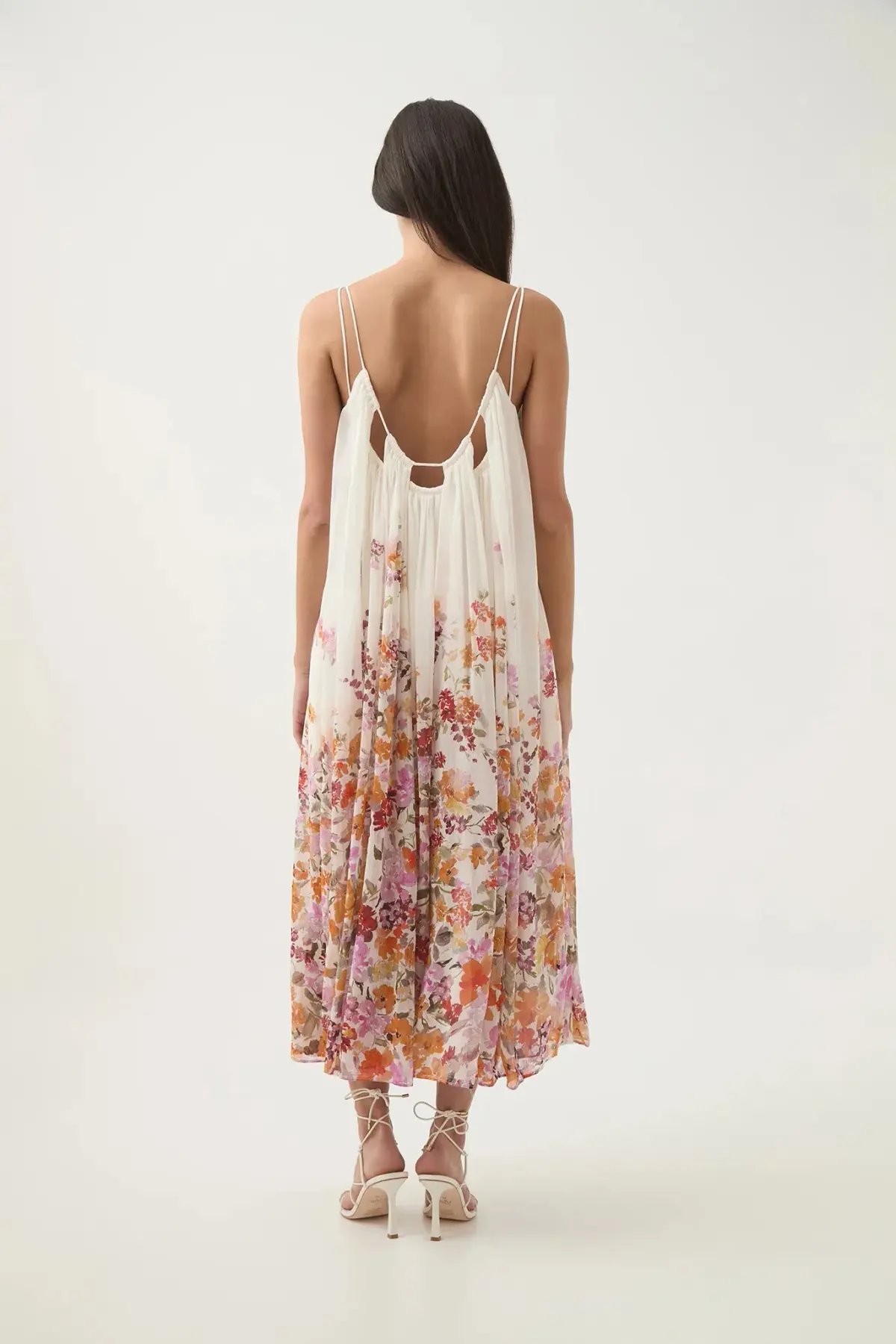 AJE Boeri Border Floral Print Midi Dress Size 8 photo 2