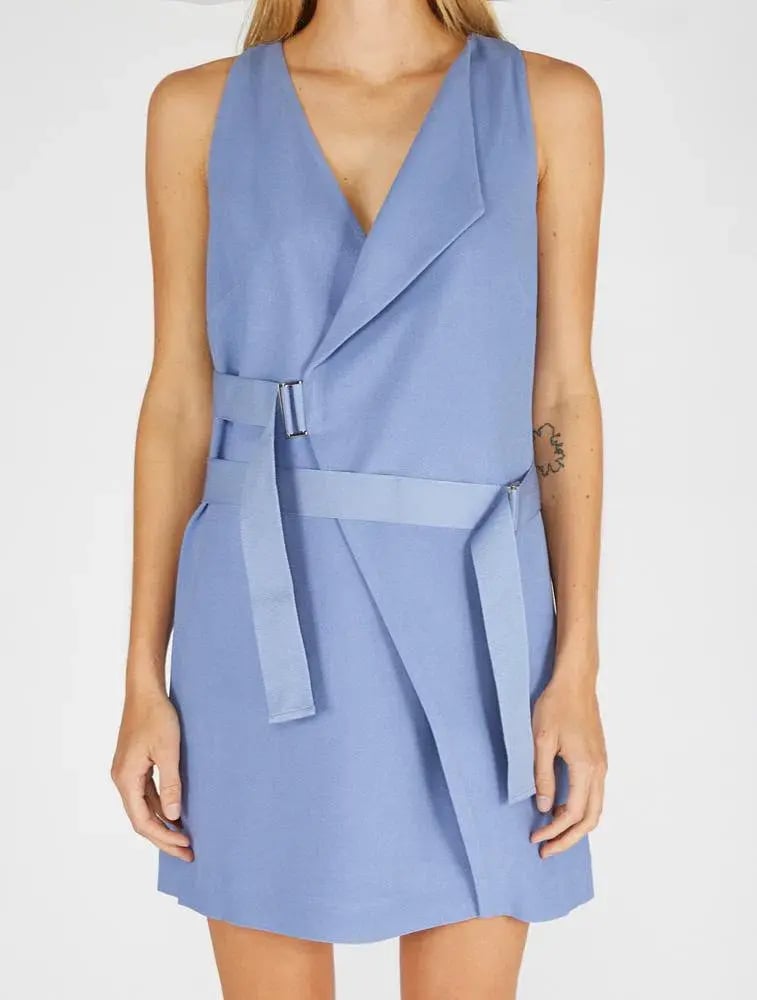 Dion Lee Holster Mini Dress Blue Size 4 photo 2