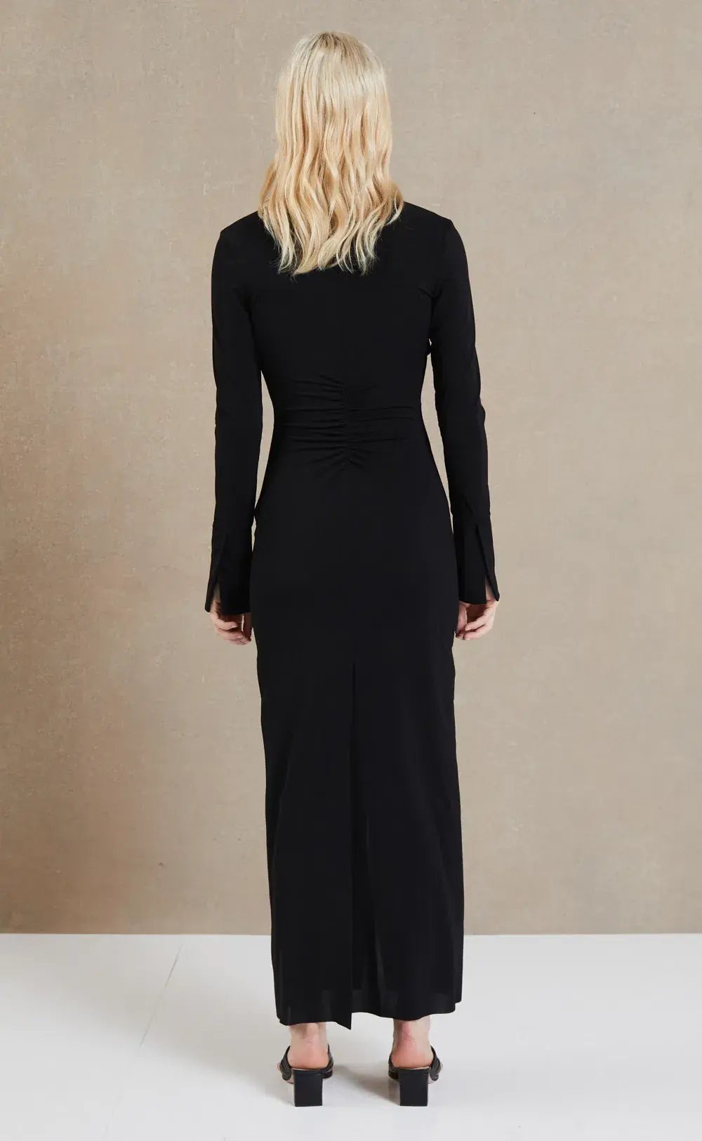 Bec and Bridge Sylvia LS Maxi Dress Black Size 16 photo 3