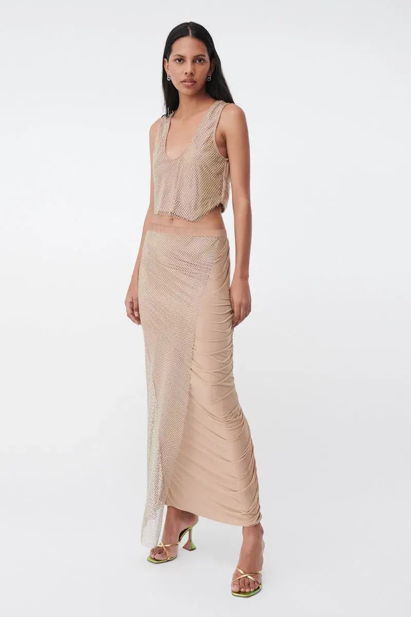 Suboo Dali Asymmetric Set (Top & Skirt) Nude Size XS / AU 6 photo 2