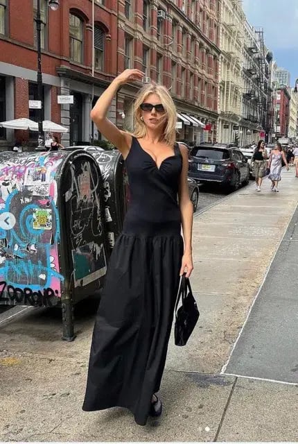 Anna Quan Florence Dress Black Noir Size 8 photo 7