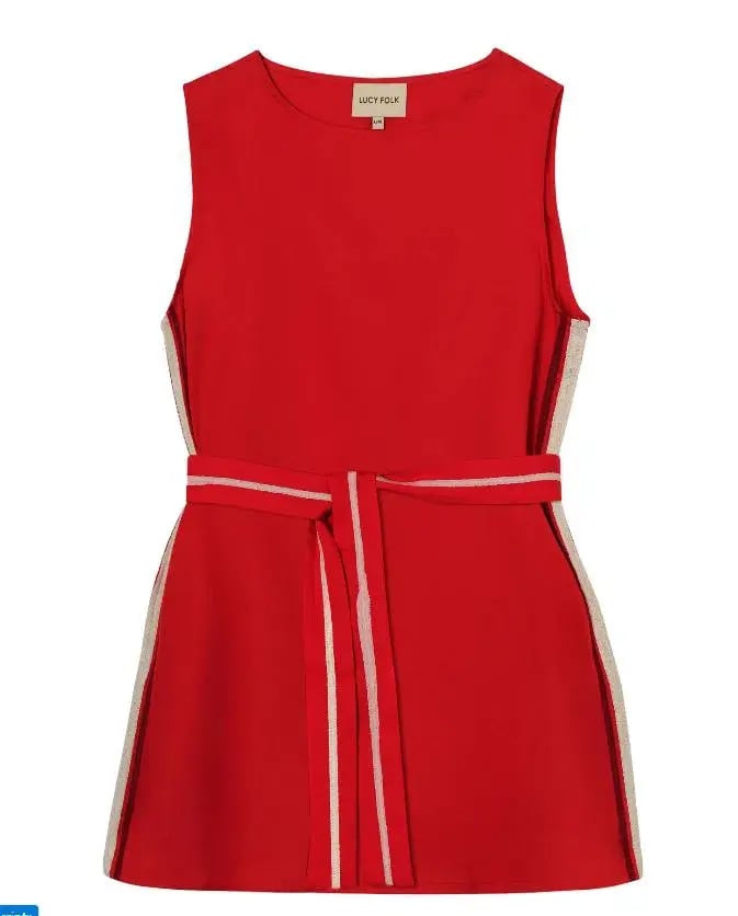 Lucy Folk Mantra Swing Dress Carnelian Size 8 photo 2