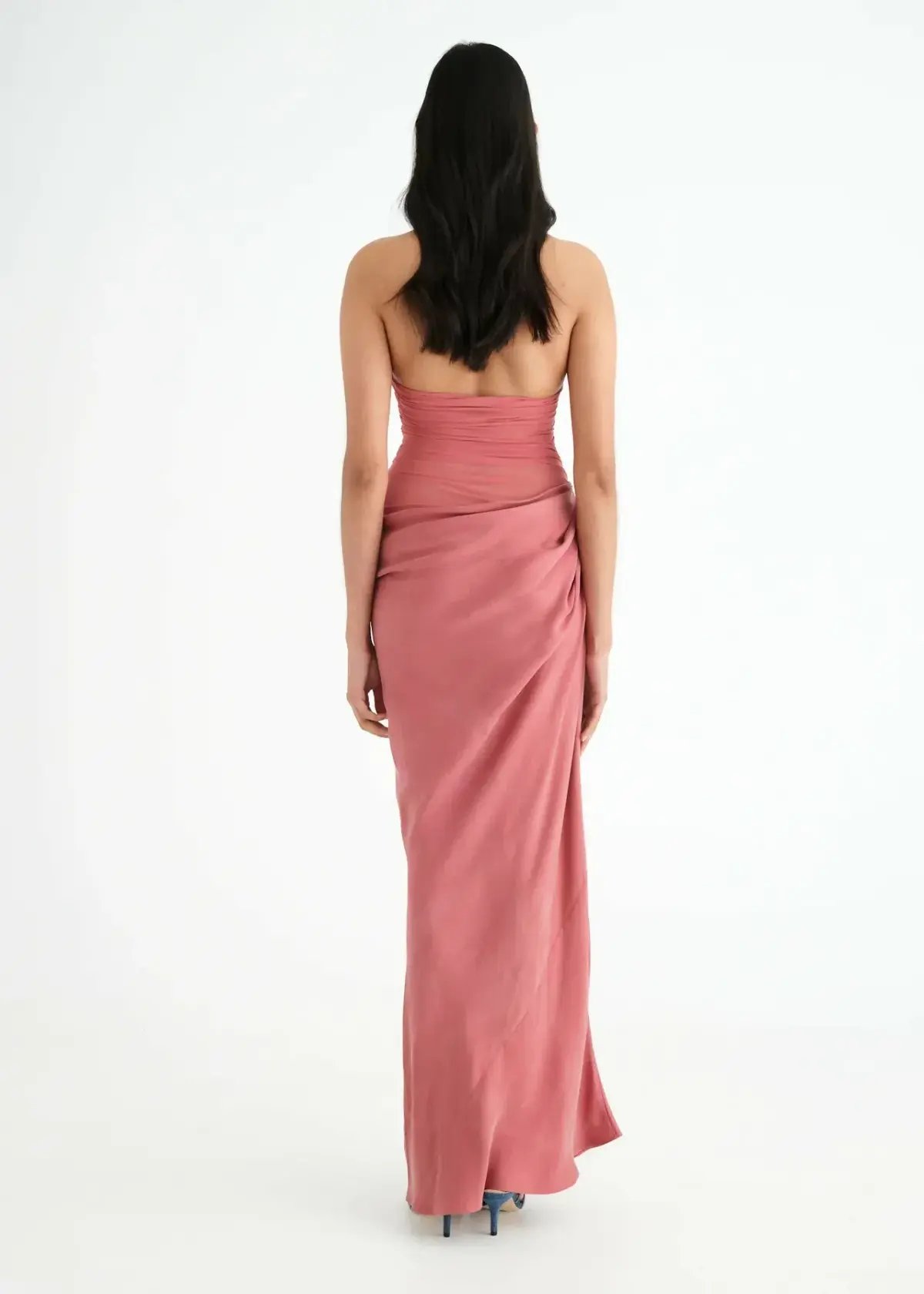 Benni Gina Halter Dress in Rose Size AU 8 photo 2