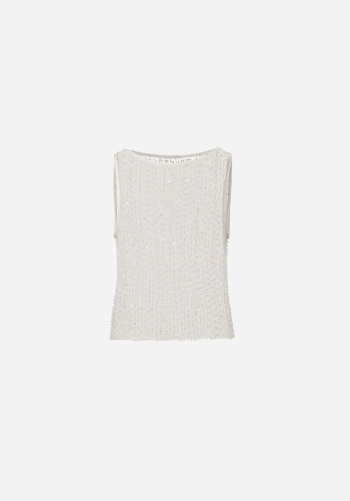 Viktoria & Woods Gravity Top Beaded White/Clear Size M/ AU 10 photo 4
