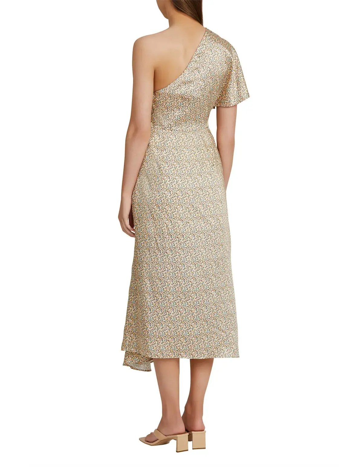 Acler Fisher One Shoulder Dress Gold Size 6 photo 2