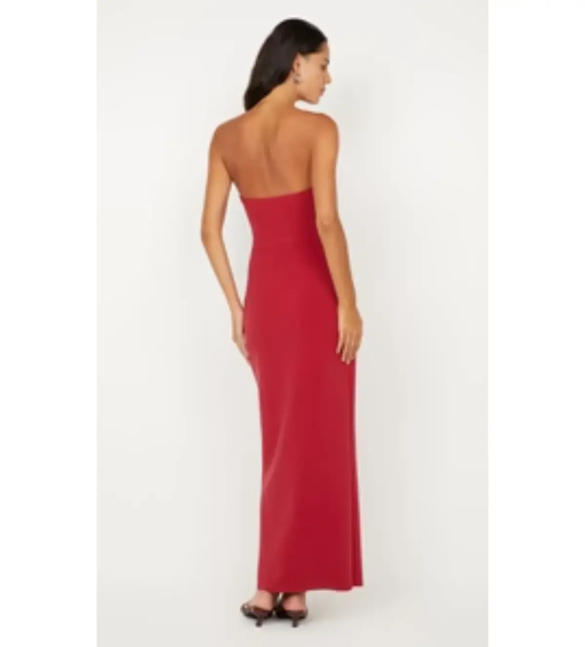 Bec & Bridge Rafi Strapless Maxi Dress in Cherry Size AU 8 photo 3