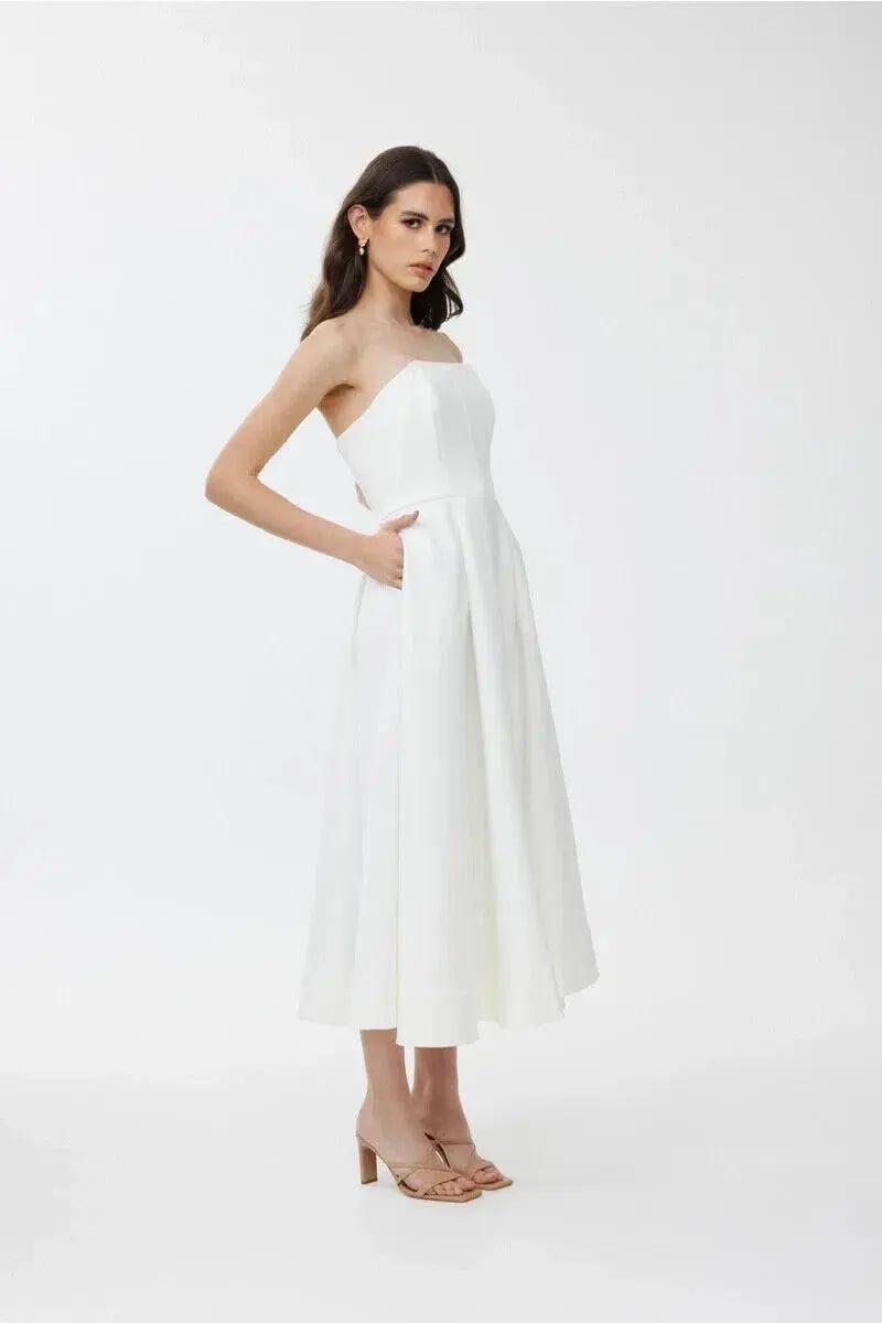 Keepsake the Label Tryst Midi Dress in Porcelain Size XXS / AU 4 photo 2