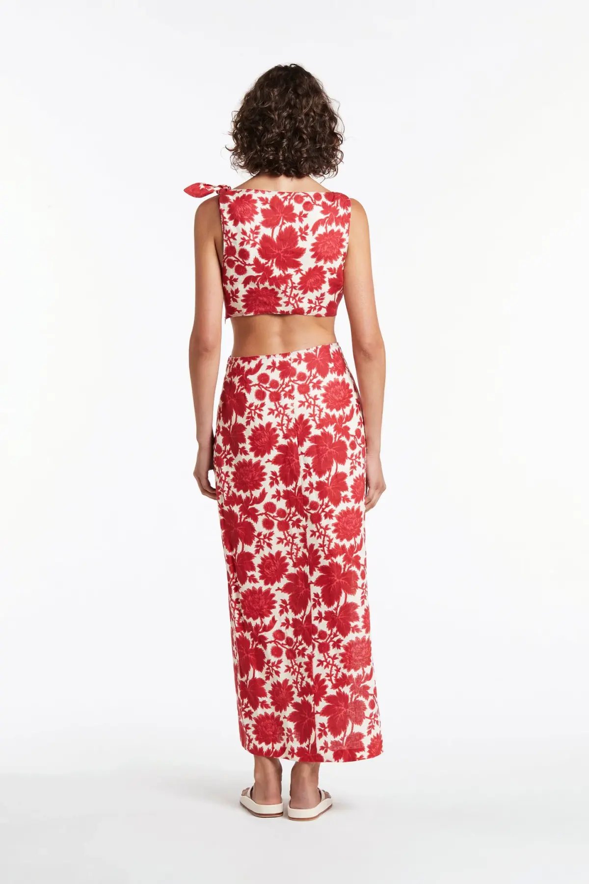 Sir the Label Cinta Knot Midi Dress Valentina Floral Print Size 1 / AU 8 photo 2