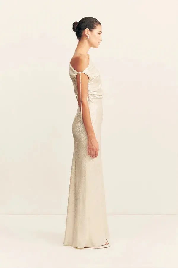Shona Joy Calder Gathered Maxi Dress Bubbly Size 12 photo 3